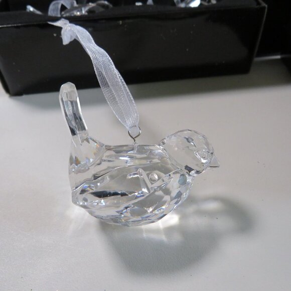 (11) Hanging Acrylic Birds 1.5" tall & wide Christmas or everyday - Picture 5 of 7